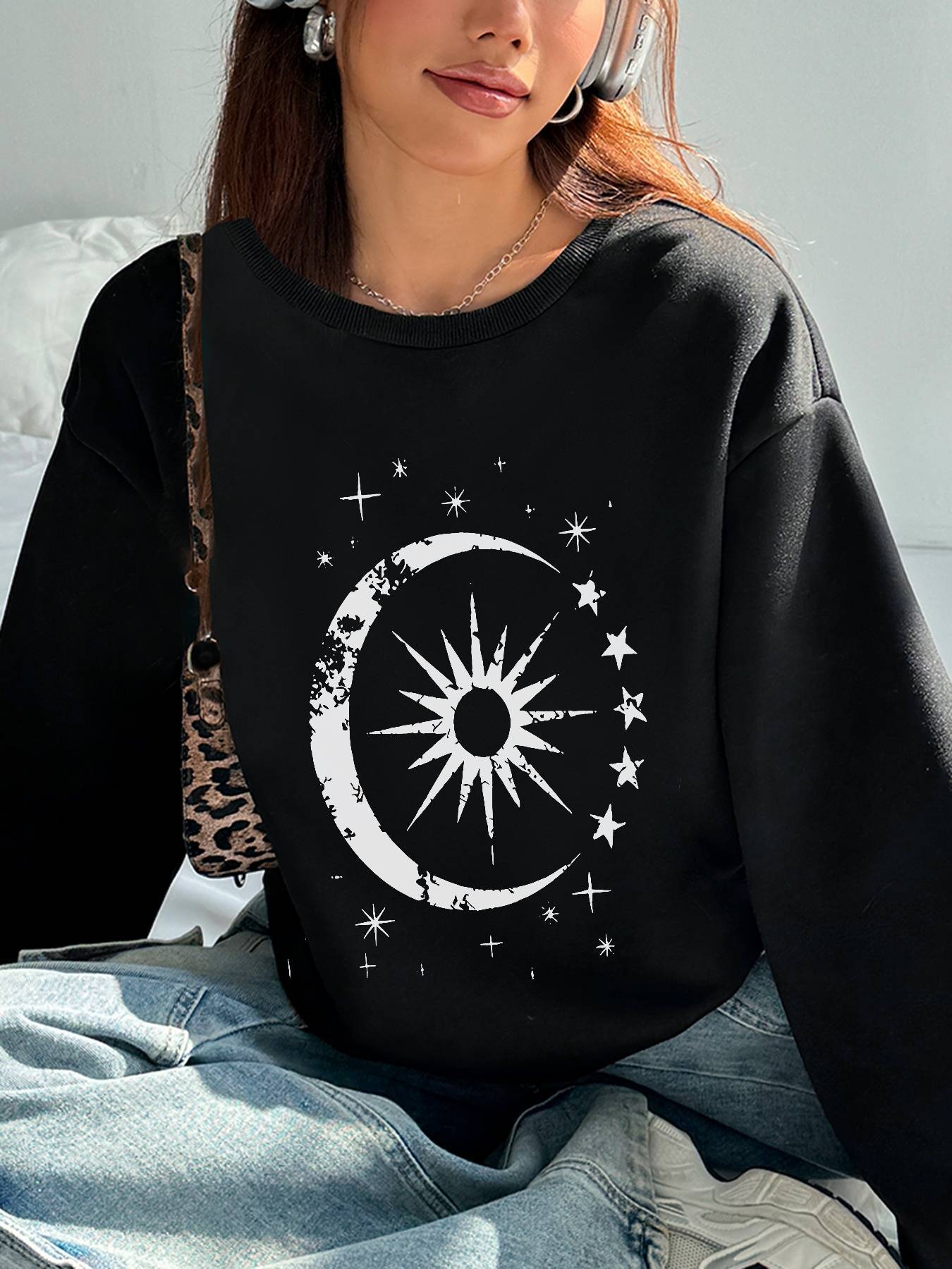 Sun, Moon, & Stars Women's Top