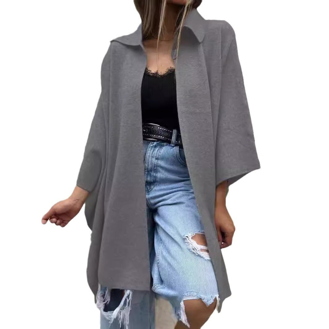 Shawl Style One Button Trench Coat