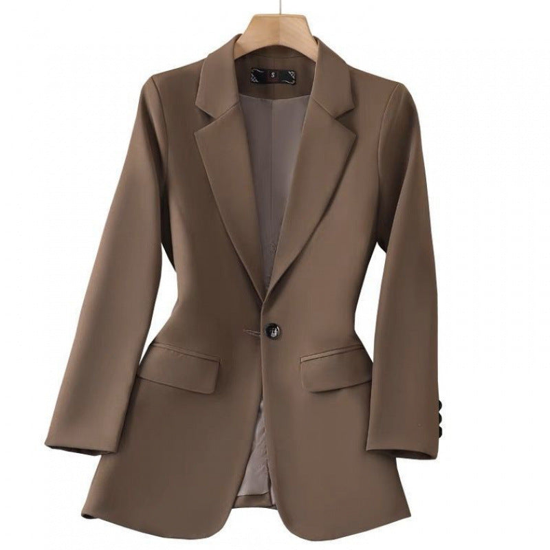 Solid Color Suit Jacket
