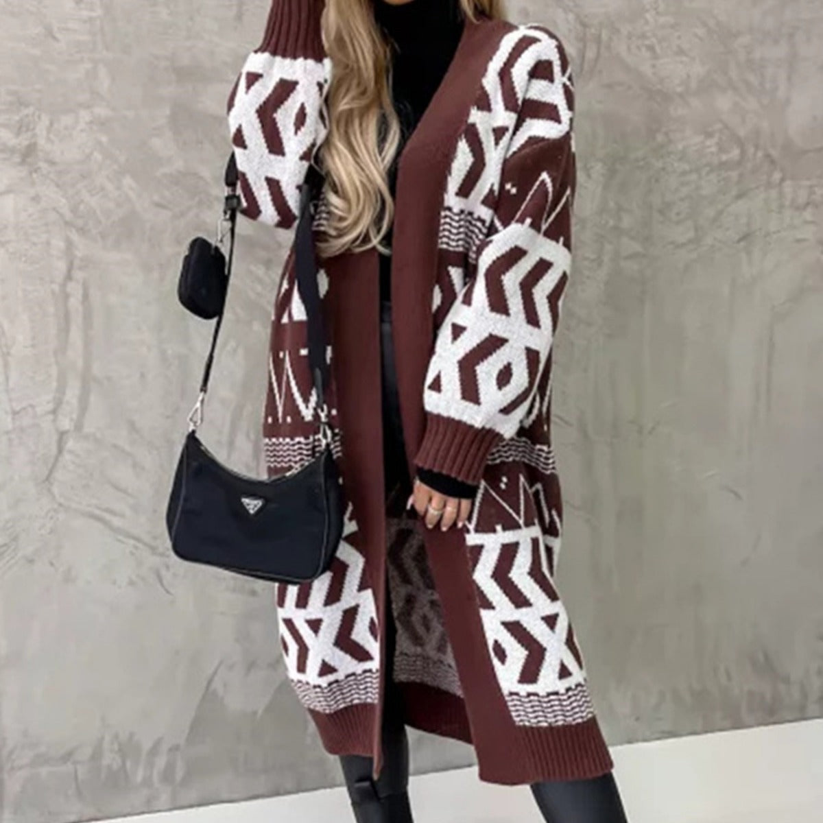 Knitted Sweater Button Cardigan