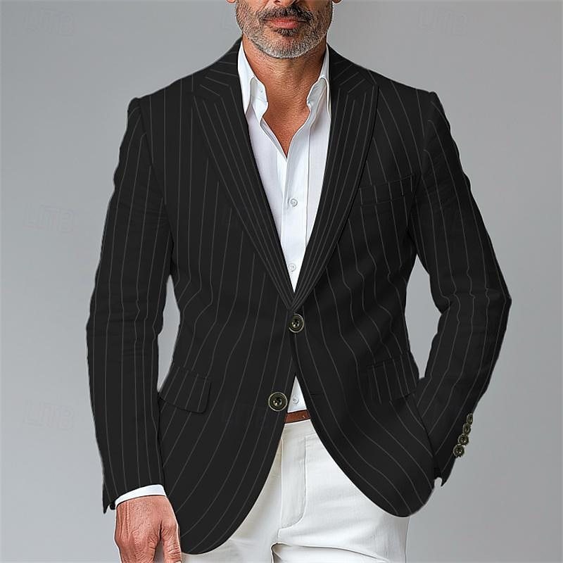 Single Row Two Button Blazer Men