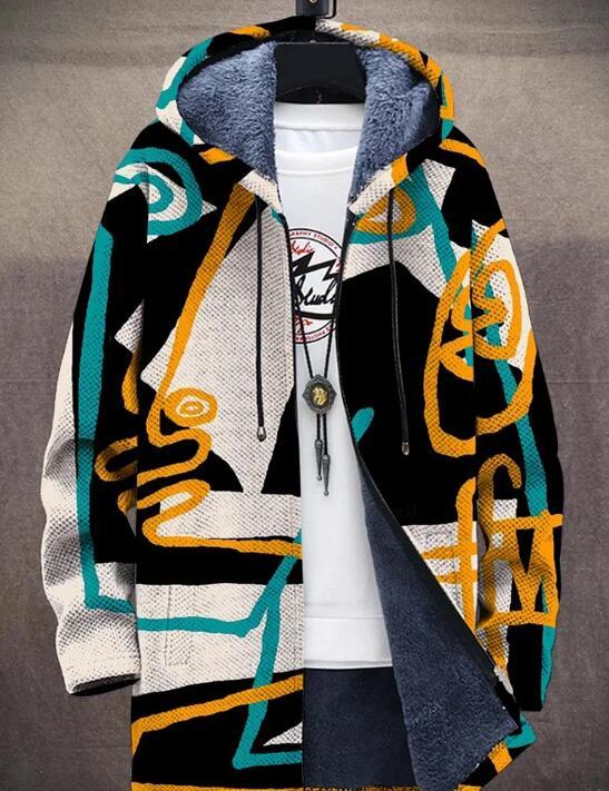 Men's Lapel Chenille Woolen Coat