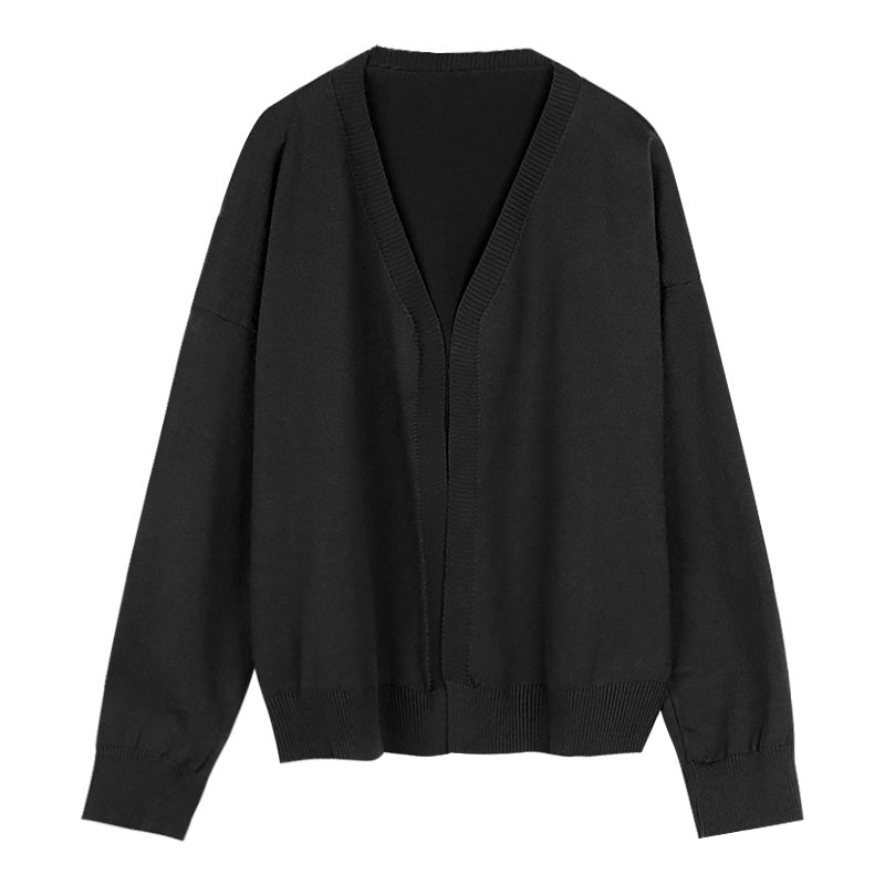 Women's Vintage Knitted Sweater Checkerboard Camisole Two Piece Set