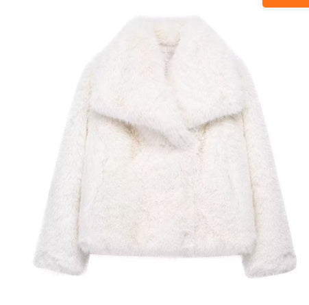 Women's Short Plush Coat