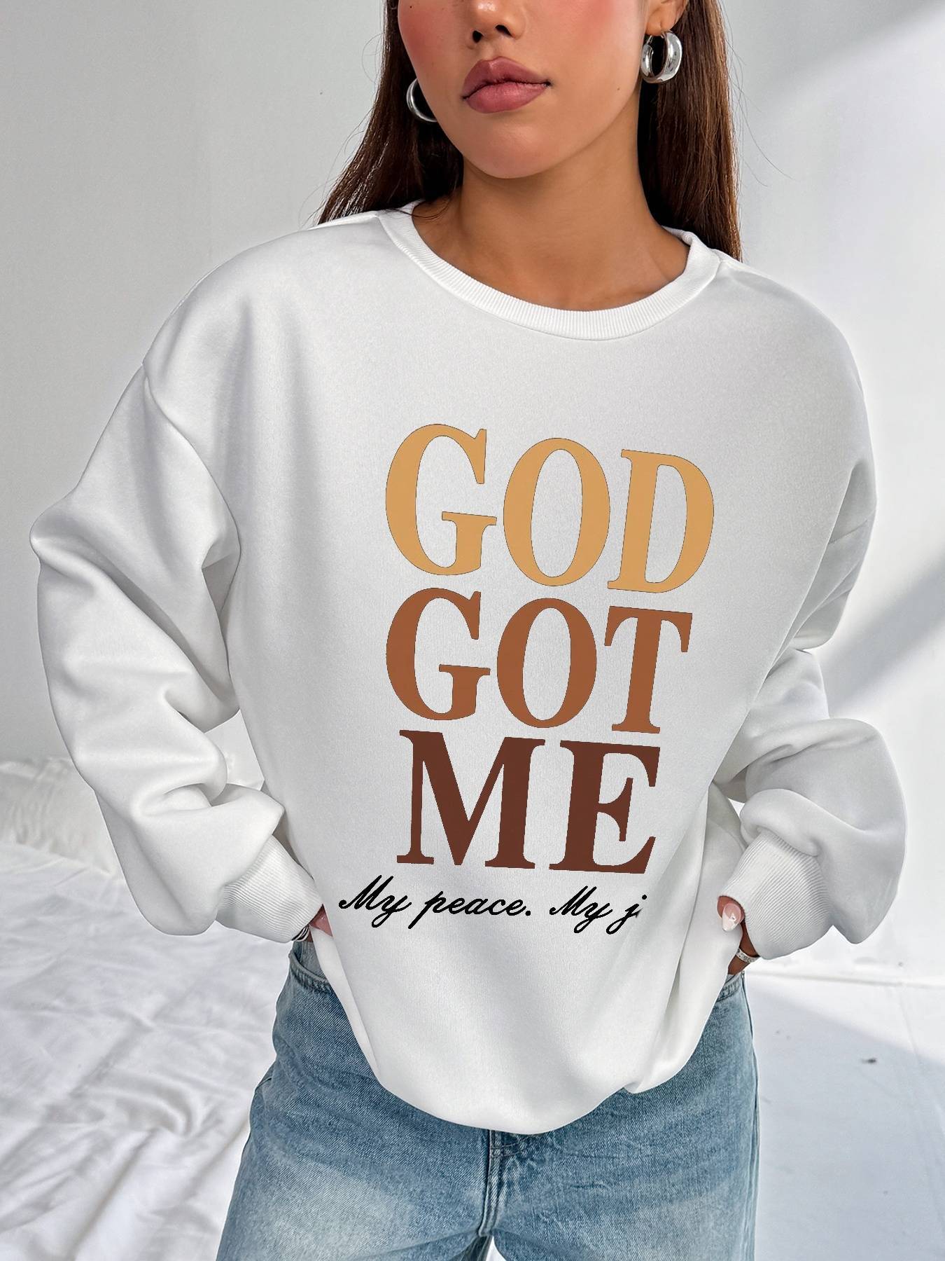 "GOD GOT ME my peace my joy" Women's Top