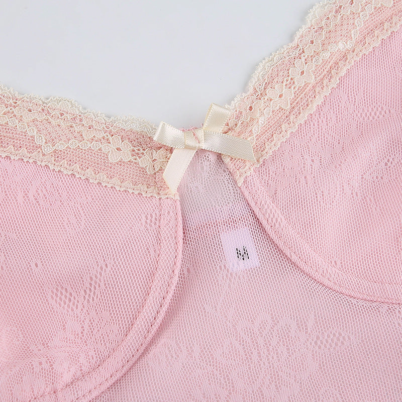 Sexy Lace Lace Bow-Tie Camisole