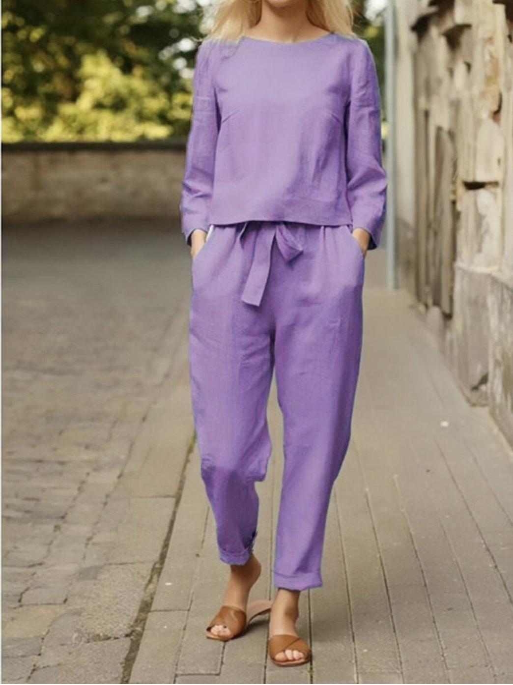 Casual Lace-up Women's Suit