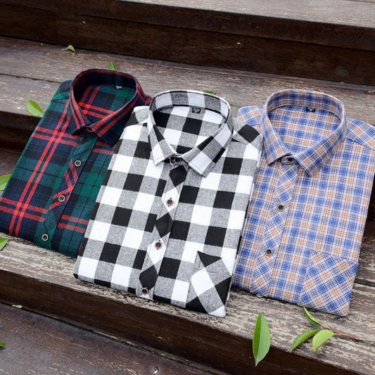 Men's Plaid Dress Shirt