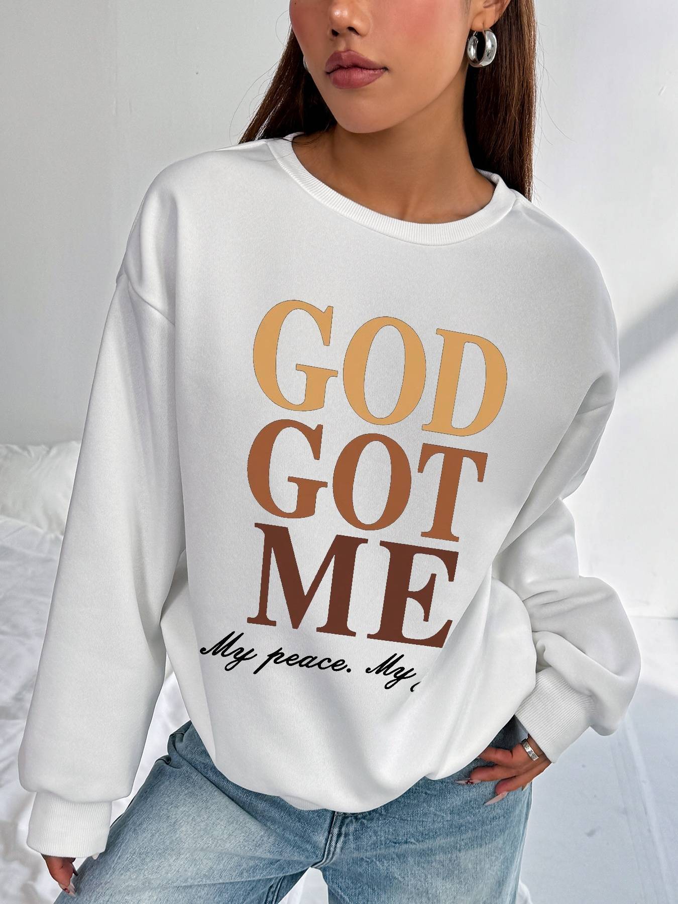"GOD GOT ME my peace my joy" Women's Top
