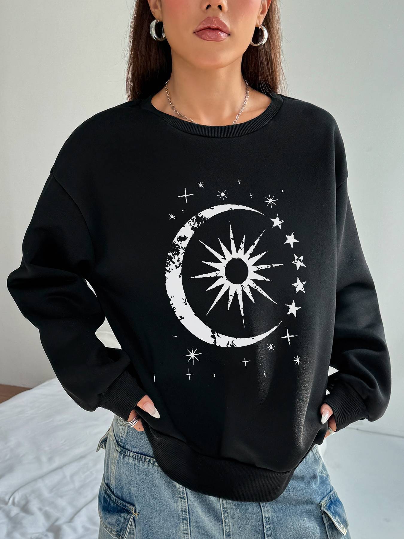 Sun, Moon, & Stars Women's Top