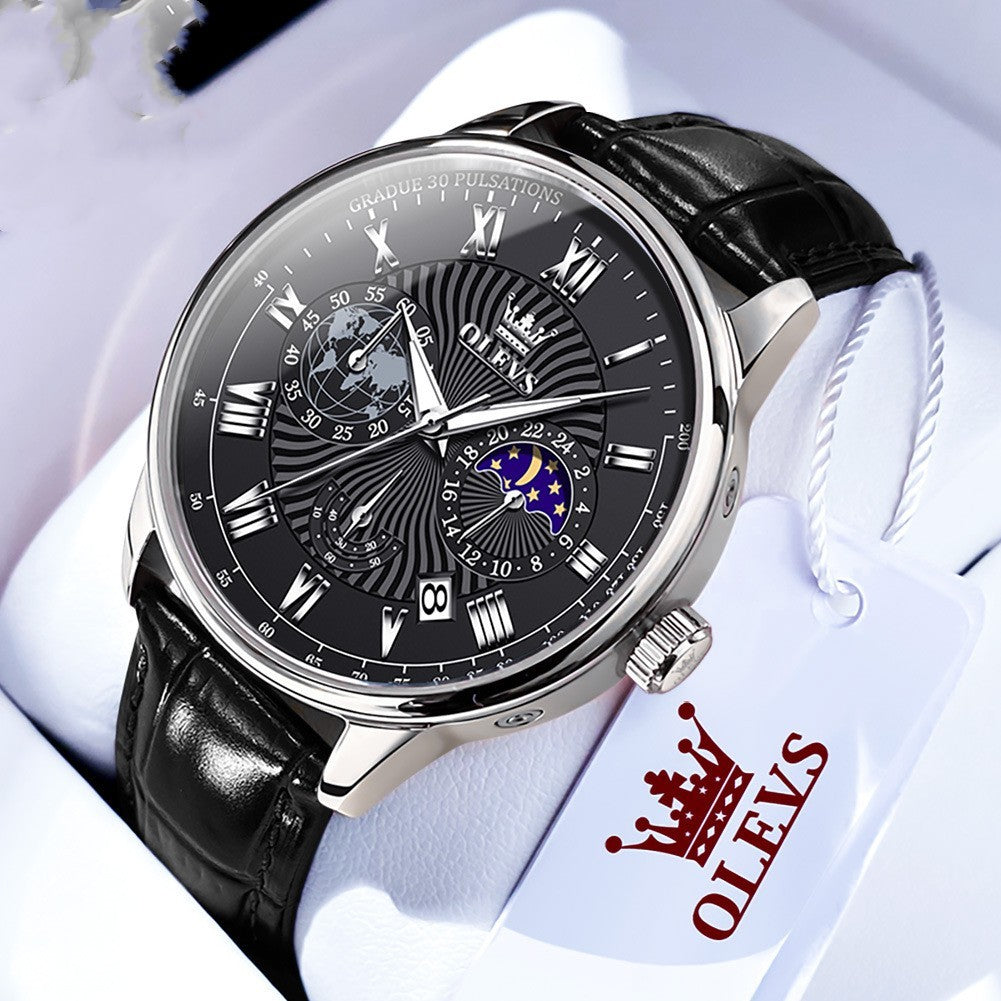 Men's Luminous Multifunctional Business Quartz Watch