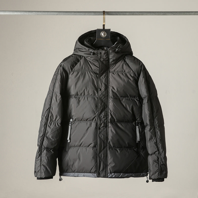 Waterproof Outdoor Casual Hooded White Duck Down Warm Men's Jacket
