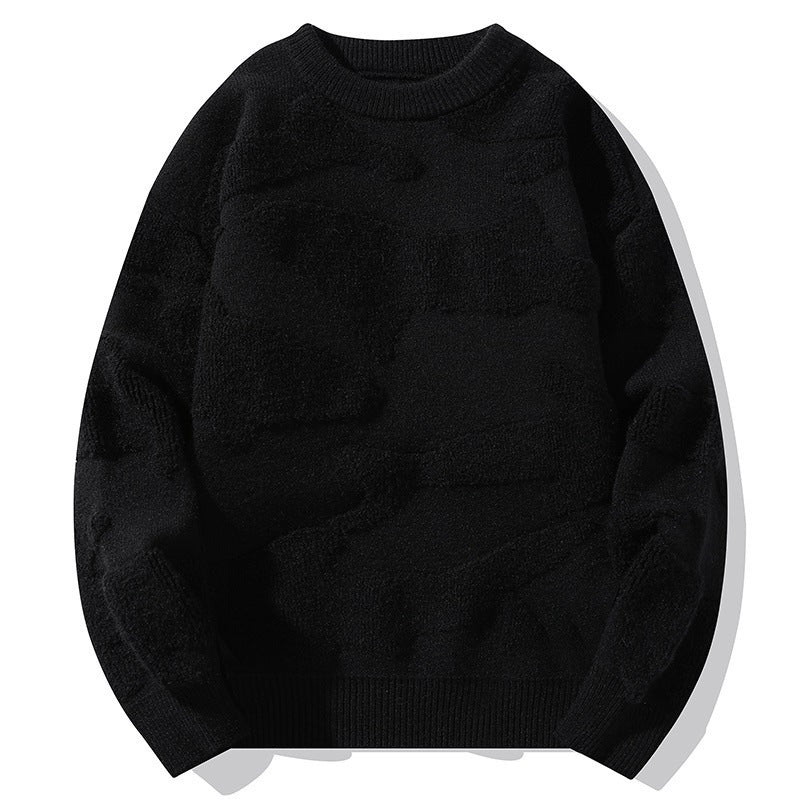 Retro Winter Fleece-lined Thickened Sweater