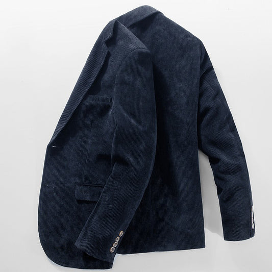 Corduroy Business Casual Suit Jacket