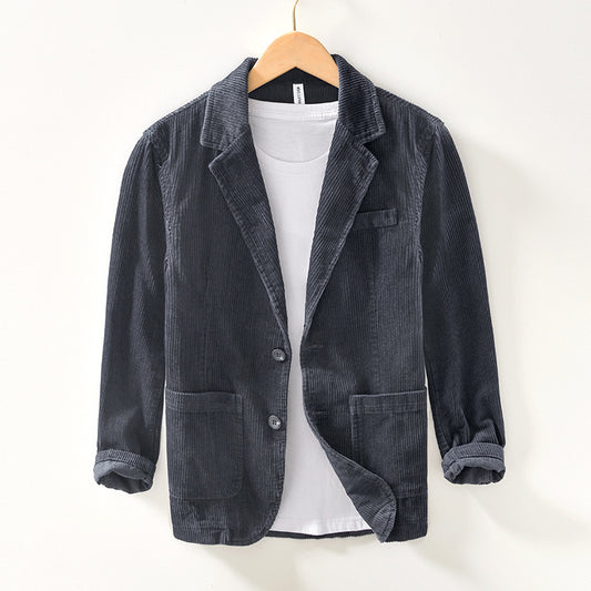 Loose Cotton Corduroy Suit Jacket
