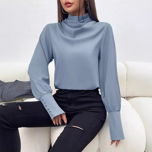 Women's Business Casual Turtleneck Top