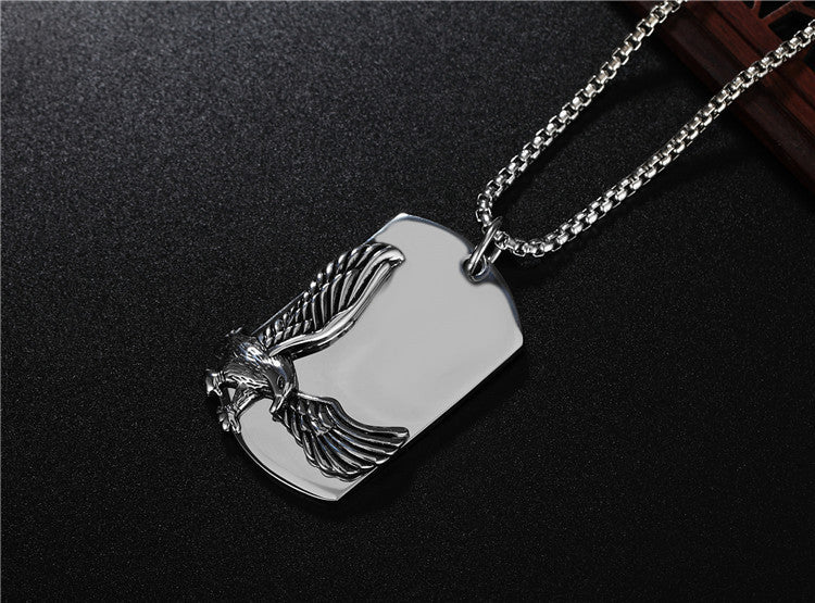 American Eagle Titanium Steel Necklace Tag