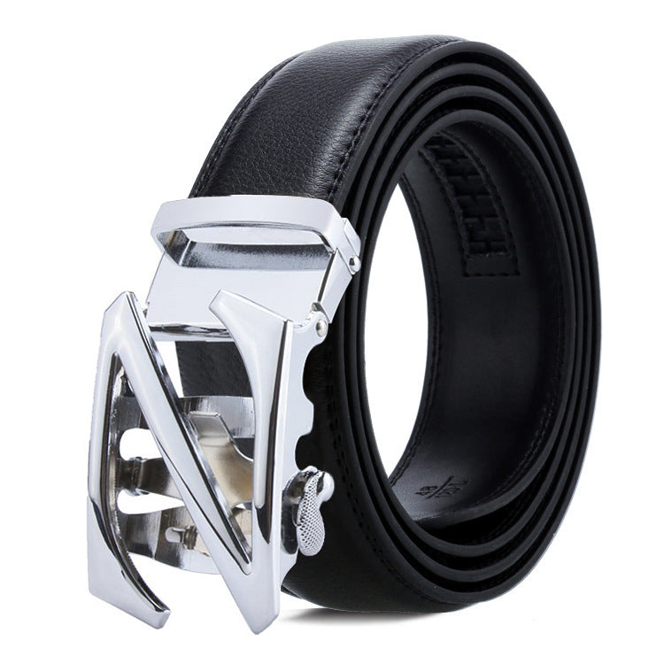 Men's Belt Multiple Style Options Automatic Buckle Business Trouser Belt