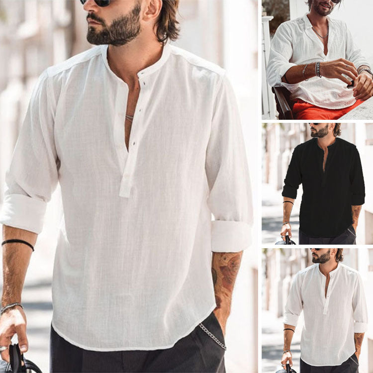 Men's Casual Long-sleeved Shirt