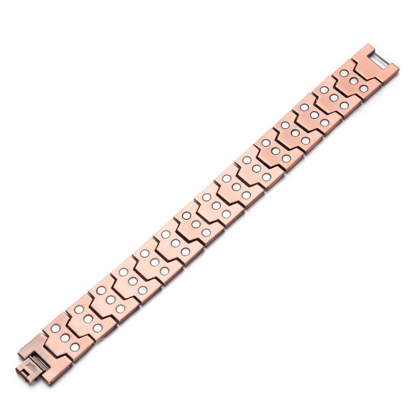 Seiko Pure Copper Technology 3-row Magnet 21 Wide Diagonal Bracelet