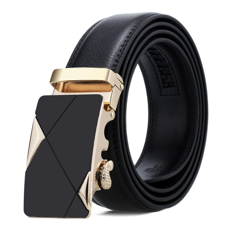 Men's Belt Multiple Style Options Automatic Buckle Business Trouser Belt