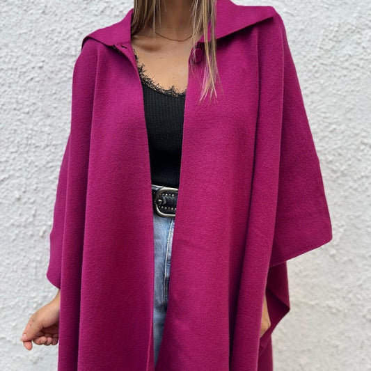 Shawl Style One Button Trench Coat