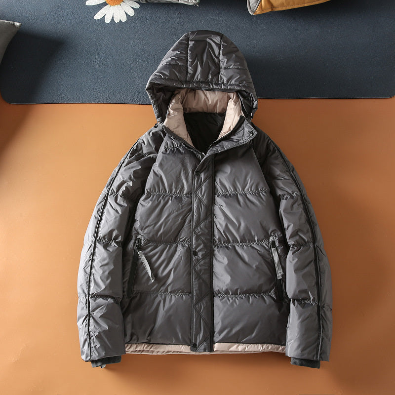 Waterproof Outdoor Casual Hooded White Duck Down Warm Men's Jacket