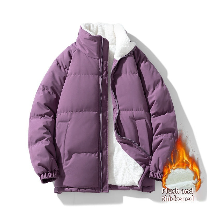 Windproof Fleece Thickened Cotton-padded Coat
