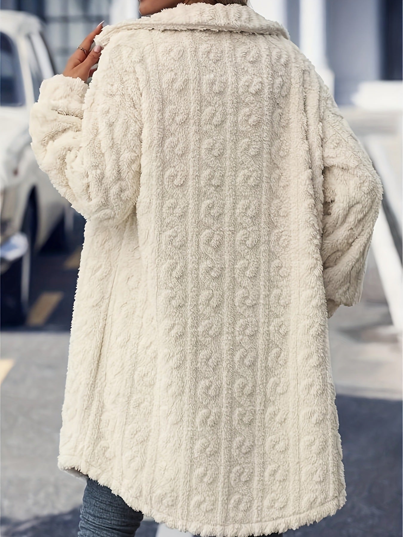 Plush Casual Long Coat