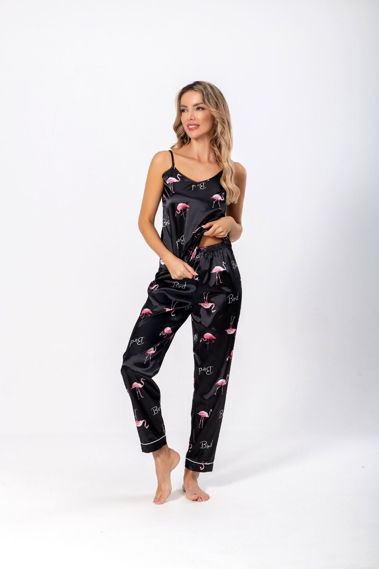 Silk Style Camisole Two-piece Set