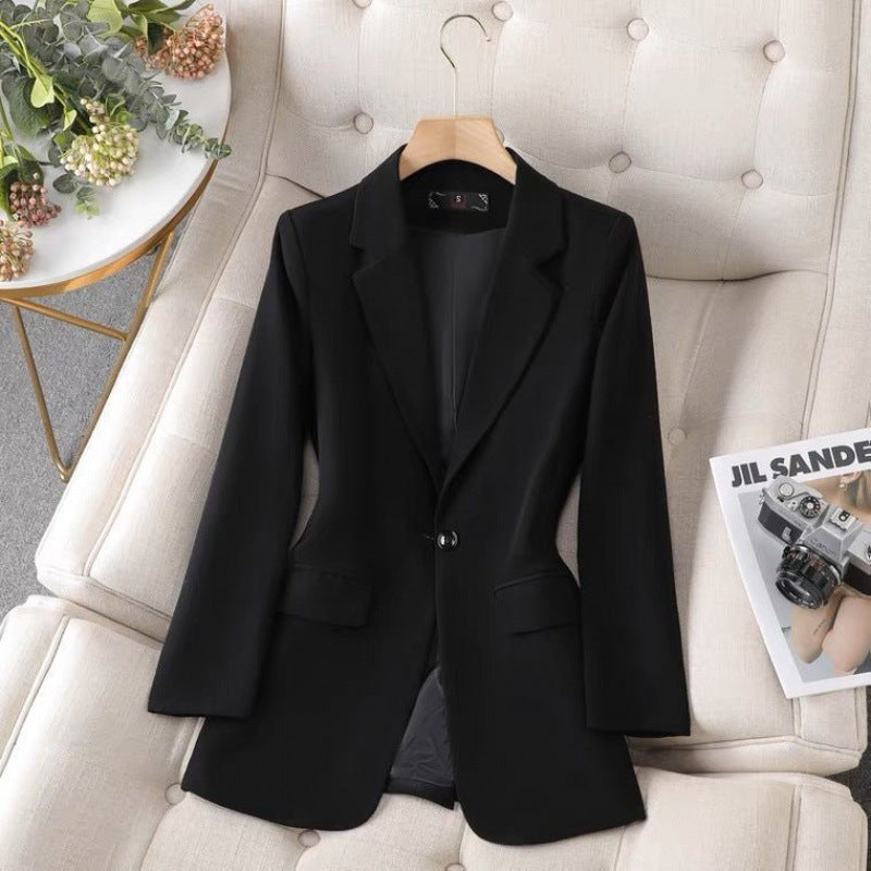 Solid Color Suit Jacket