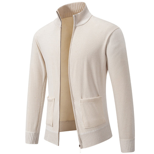 Men's Solid Color Loose Fitting Sweater