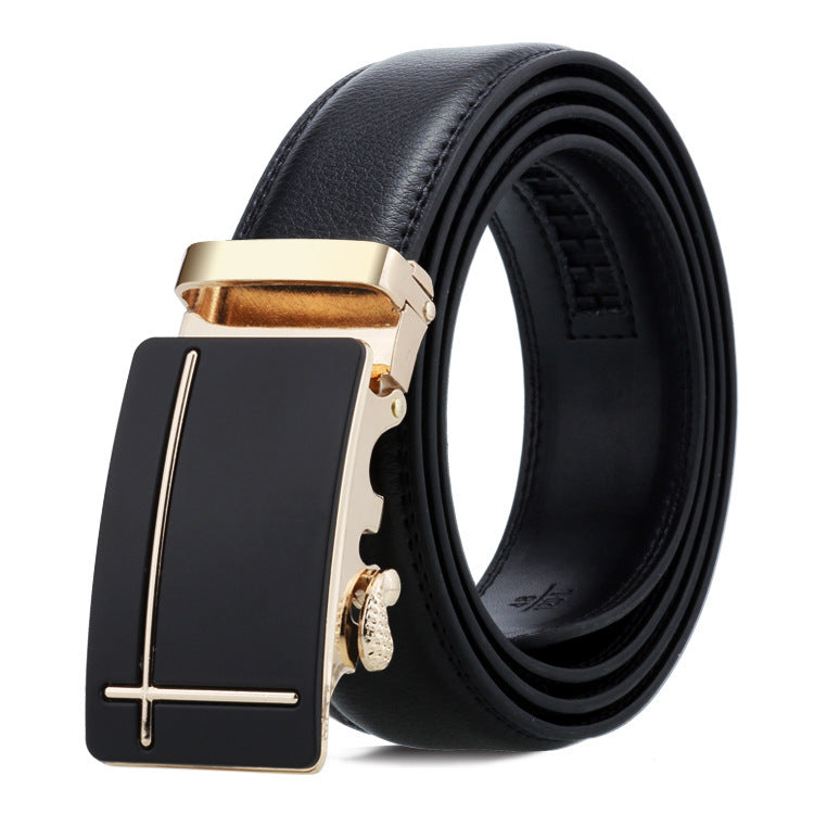 Men's Belt Multiple Style Options Automatic Buckle Business Trouser Belt