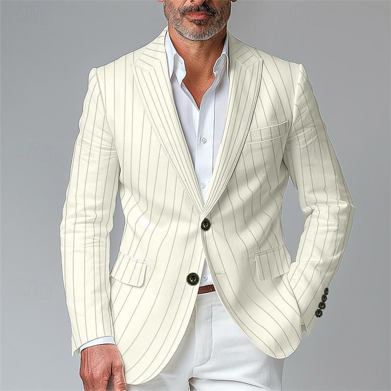 Single Row Two Button Blazer Men
