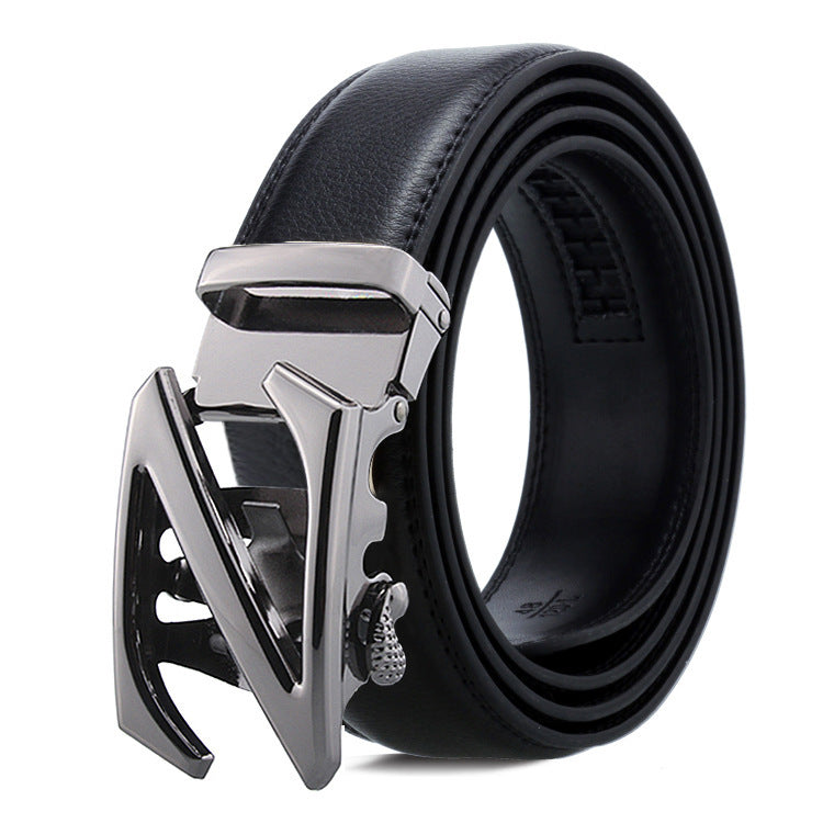Men's Belt Multiple Style Options Automatic Buckle Business Trouser Belt