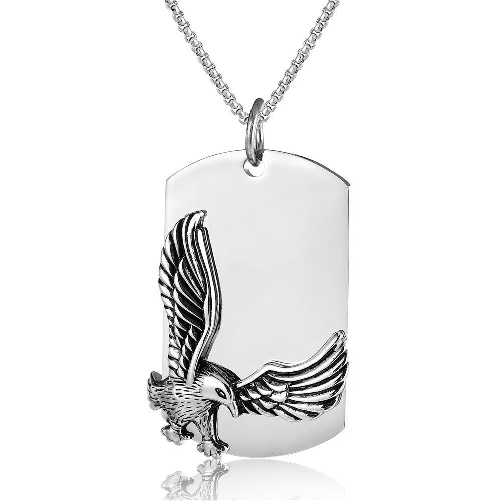 American Eagle Titanium Steel Necklace Tag