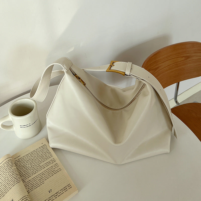 Daily Soft Collapse Minimalist Style Shoulder Bag