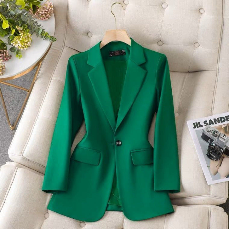 Solid Color Suit Jacket
