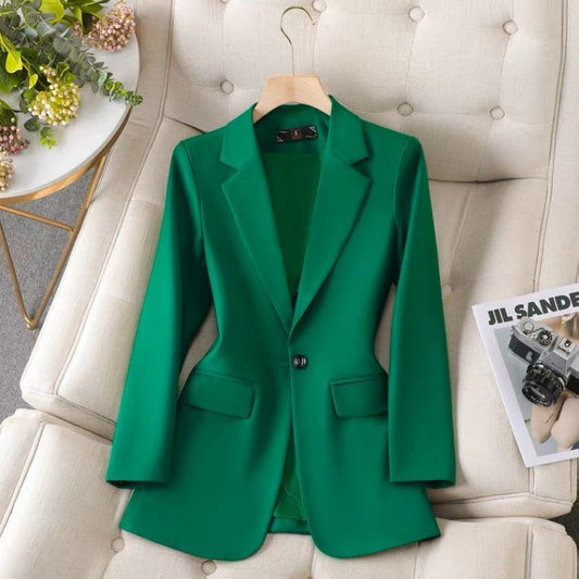 Solid Color Suit Jacket