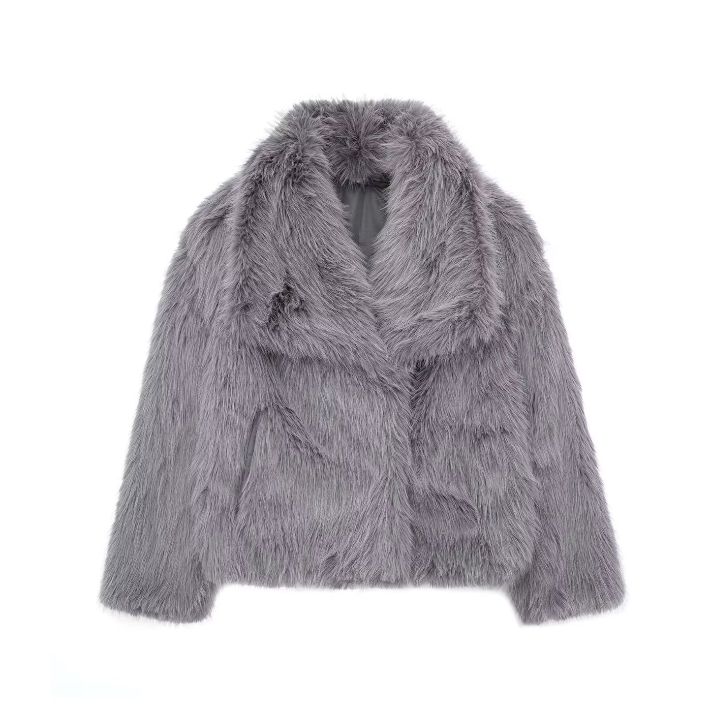 Women's Short Plush Coat