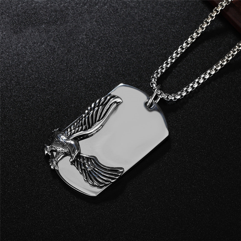 American Eagle Titanium Steel Necklace Tag