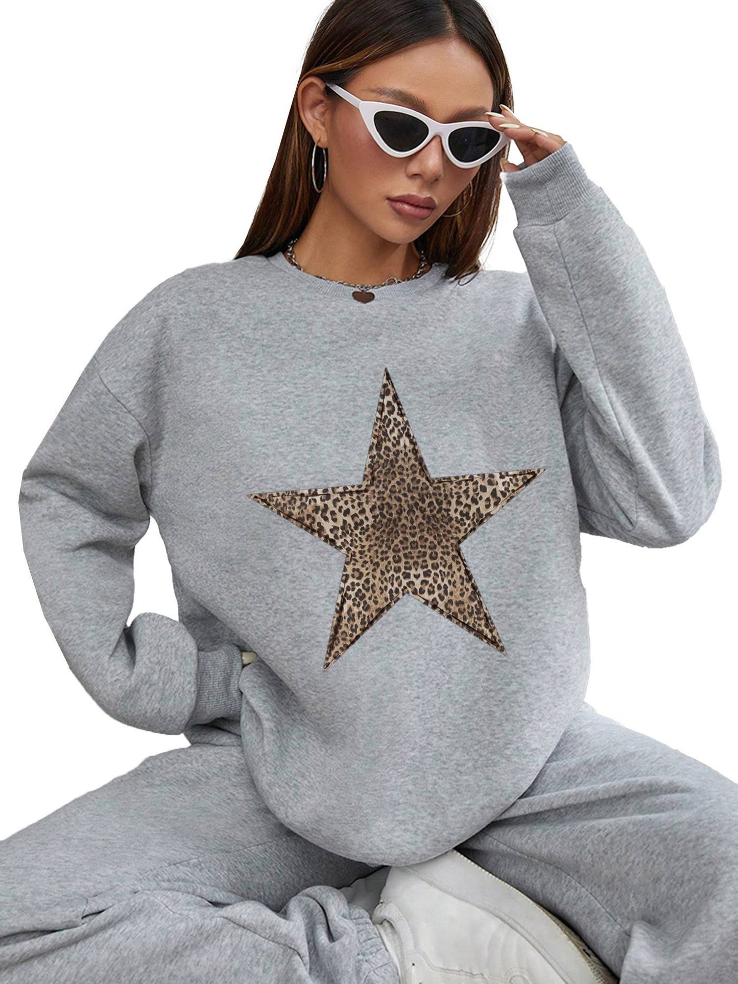 Leopard Star Women's Top