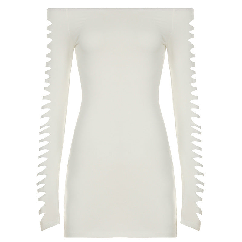 Sexy Short Cut-Out Long Sleeve Dress