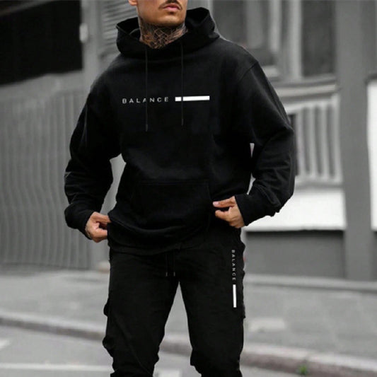 Men's Pullover Hoodie & Pants Set