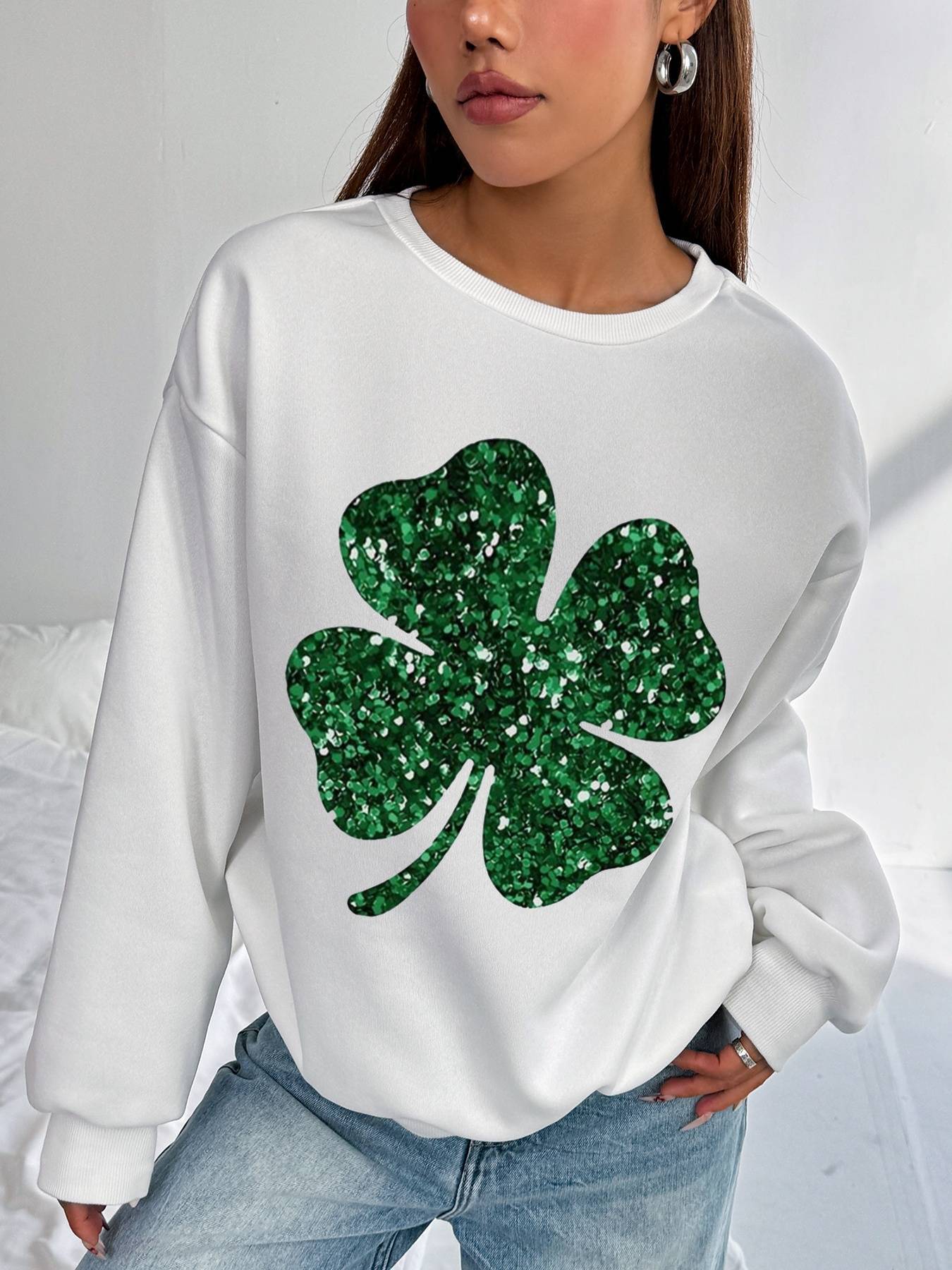 Green Clover Women's Top