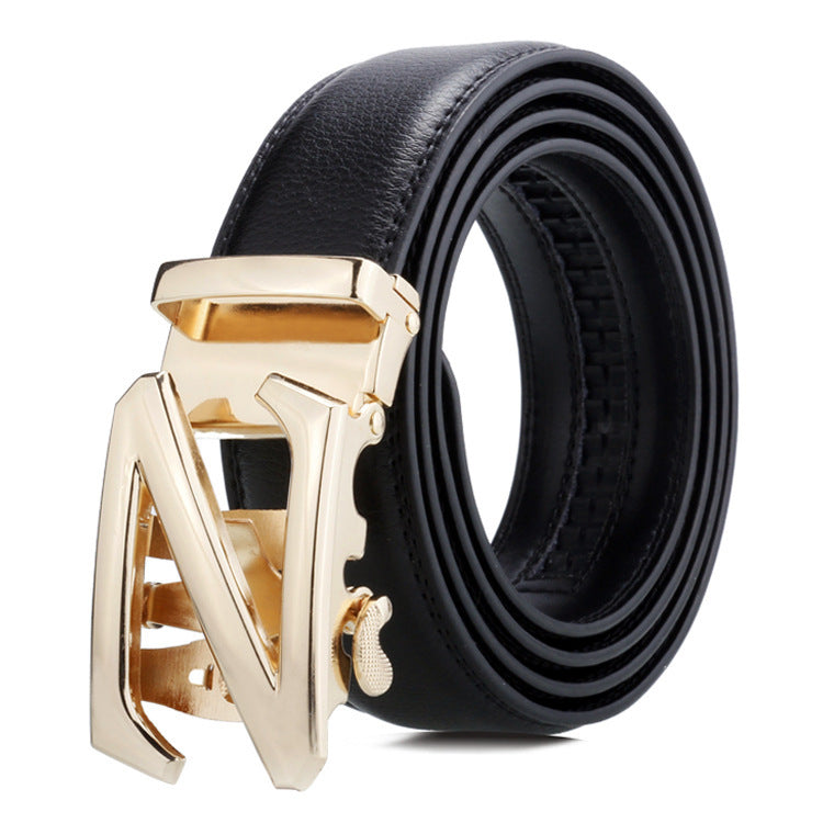 Men's Belt Multiple Style Options Automatic Buckle Business Trouser Belt