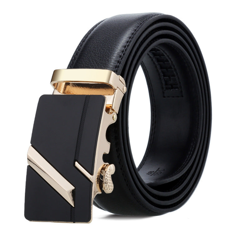 Men's Belt Multiple Style Options Automatic Buckle Business Trouser Belt