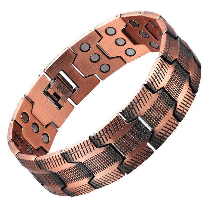 Seiko Pure Copper Technology 3-row Magnet 21 Wide Diagonal Bracelet