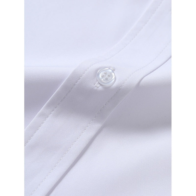 Men's Solid Color Long Sleeve Business Shirt