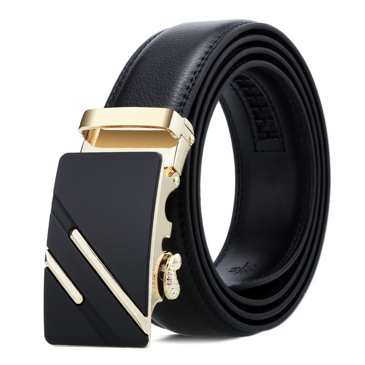 Men's Belt Multiple Style Options Automatic Buckle Business Trouser Belt